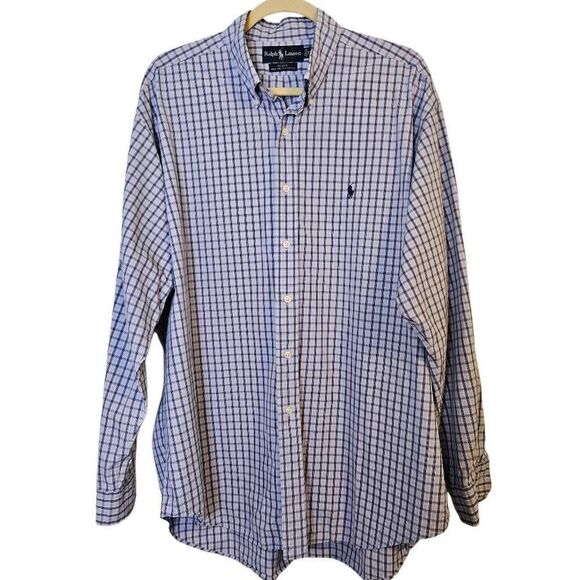 Ralph Lauren "Blake" mens shirt, blue pattern. .  Size XL. #878 - Picture 1 of 4
